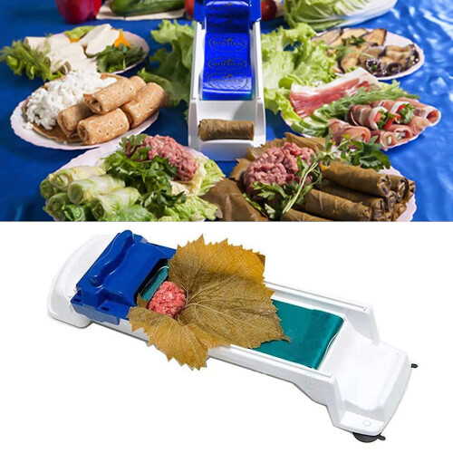 Meat Roller 1 Pc Sarma Machine Vine Leaves Roller Leaf Rolling Machine Meat Rolling Tool Leaf Roll Maker Sushi Stuffed Grape Cabbage Leaf Rolling Mach 1