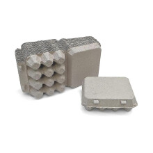 30pcs Vintage Blank Egg Cartons- Classic 3x4 Style Holds 12 Eggs, Sturdy Design Made From Recycled Hy