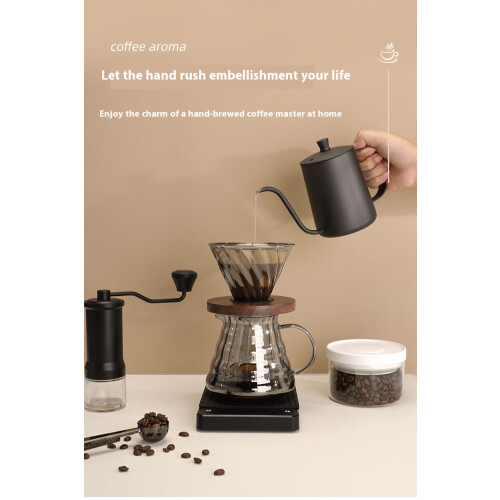 Hand-made coffee set filter cup sharing pot bean grinder with scale 2