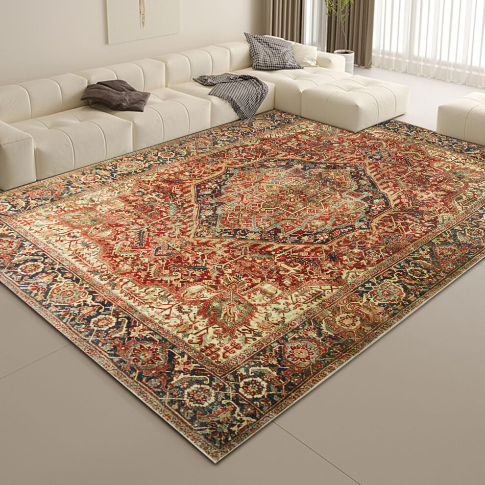 (40 x 60 cm- Small Mat For Bath Bathroom/Door Mat for Indoor & Outdoor, MAJESTIC CASHMERE) Non Slip Rugs Living Room Traditional Soft Carpet Mat