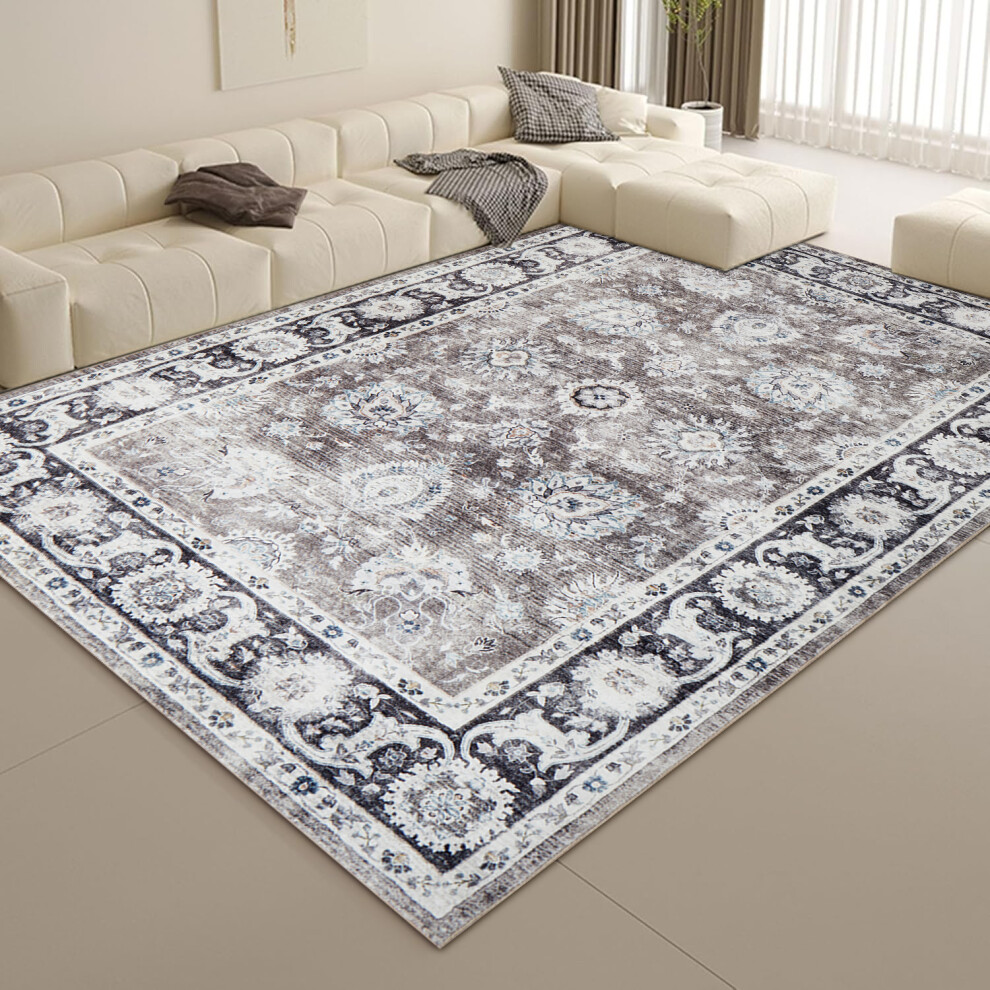 (80 x 150 cm- Large Floor Mat/Runner Rug Carpet, HARMONY CASHMERE) Non Slip Rugs Living Room Traditional Soft Carpet Mat