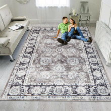 (200 x 290 cm- Extra Large Rug For Bedroom Living Room/Traditional Carpet, HARMONY CASHMERE) Non Slip Rugs Living Room Traditional Soft Carpet Mat