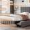 (Grey) 4ft6 Double Upholstered Bed with 4 Storage Drawers 6