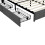(Grey) 4ft6 Double Upholstered Bed with 4 Storage Drawers 9