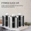 3pcs Black Sugar Canisters Glass Crushed Diamond Tea Coffee Storage 5