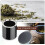 3pcs Black Sugar Canisters Glass Crushed Diamond Tea Coffee Storage 7