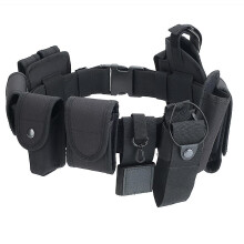 Tactical Police Guard Equipment Duty Utility Kit Belt With Pockets System Holster Outdoor T