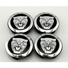 Set Of 4 Black 59mm Hub Cap Wheel Center Caps For Jaguar X Type Xk Xf Xj Xj8 Xj6