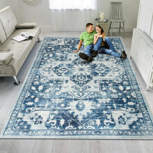 (200 x 290 cm- Extra Large Rug For Bedroom Living Room/Traditional Carpet, TRANQUIL CASHMERE) Non Slip Rugs Living Room Traditional Soft Carpet Mat