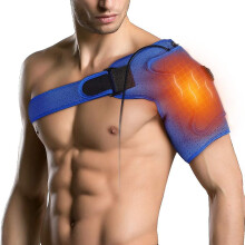 Heated Shoulder Support, Shoulder Electric Heating Pad, Compression Shoulder Brace For Frozen Shoulder, Rotator Cuff, Dislocated Ac Joint, Sprain, Bur
