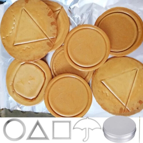 6PCS Metal Squid Game Candy Sugar Cookie Mould Cookie Biscuit Cutters 2