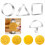 6PCS Metal Squid Game Candy Sugar Cookie Mould Cookie Biscuit Cutters 12