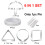 6PCS Metal Squid Game Candy Sugar Cookie Mould Cookie Biscuit Cutters 2
