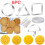 6PCS Metal Squid Game Candy Sugar Cookie Mould Cookie Biscuit Cutters 1