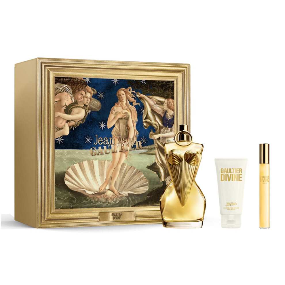 JPG Divine 100ml EDP 75ml Body Lotion & 10ml Travel Spray Gift Set