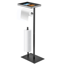 Toilet Roll Holder Free Standing Black Toilet Paper Holder Stand