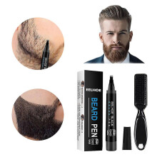 (Black) Beard Gap Filler Pencil Beard Filling Pen Kit Beard Filler Pencil Waterproof Male Moustache Pen