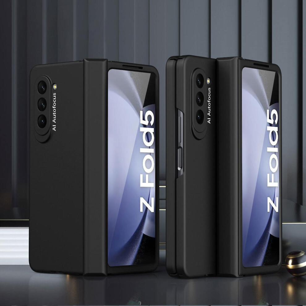 (Black) For Samsung Z Fold 5 Case With Hinge Protection Black 8994439964809