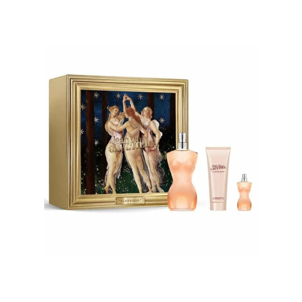 JPG Classique 100ml EDT, 75ml Body Lotion & 6ml Travel Spray Gift Set