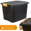(20 Litres, 1 Box) Heavy Duty Storage Box & Lid Lockable Stackable 5