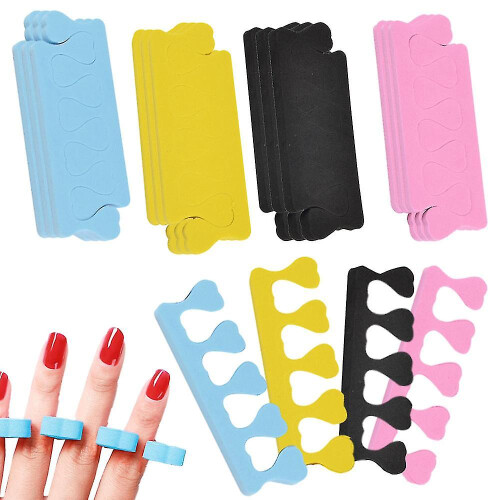 (Style-1) 24 Pcs Finger And Toe Separators Pedicure Tool Nail Art Tools Soft Durable