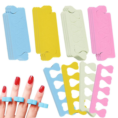 (Style-3) 24 Pcs Finger And Toe Separators Pedicure Tool Nail Art Tools Soft Durable 1