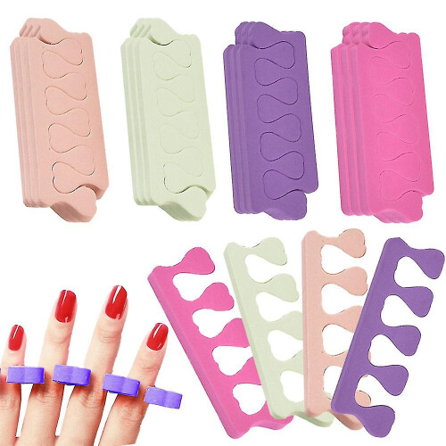 (Style-2) 24 Pcs Finger And Toe Separators Pedicure Tool Nail Art Tools Soft Durable 1