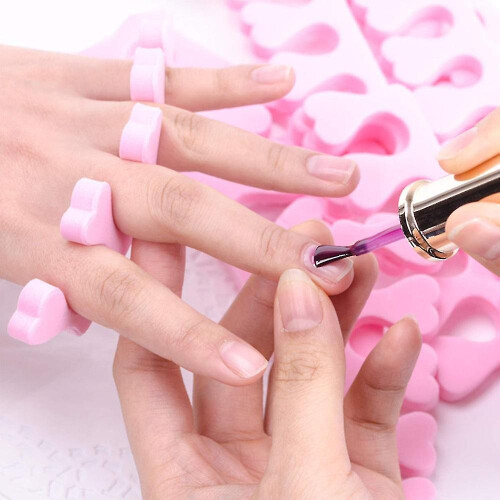 (Style-2) 24 Pcs Finger And Toe Separators Pedicure Tool Nail Art Tools Soft Durable 2