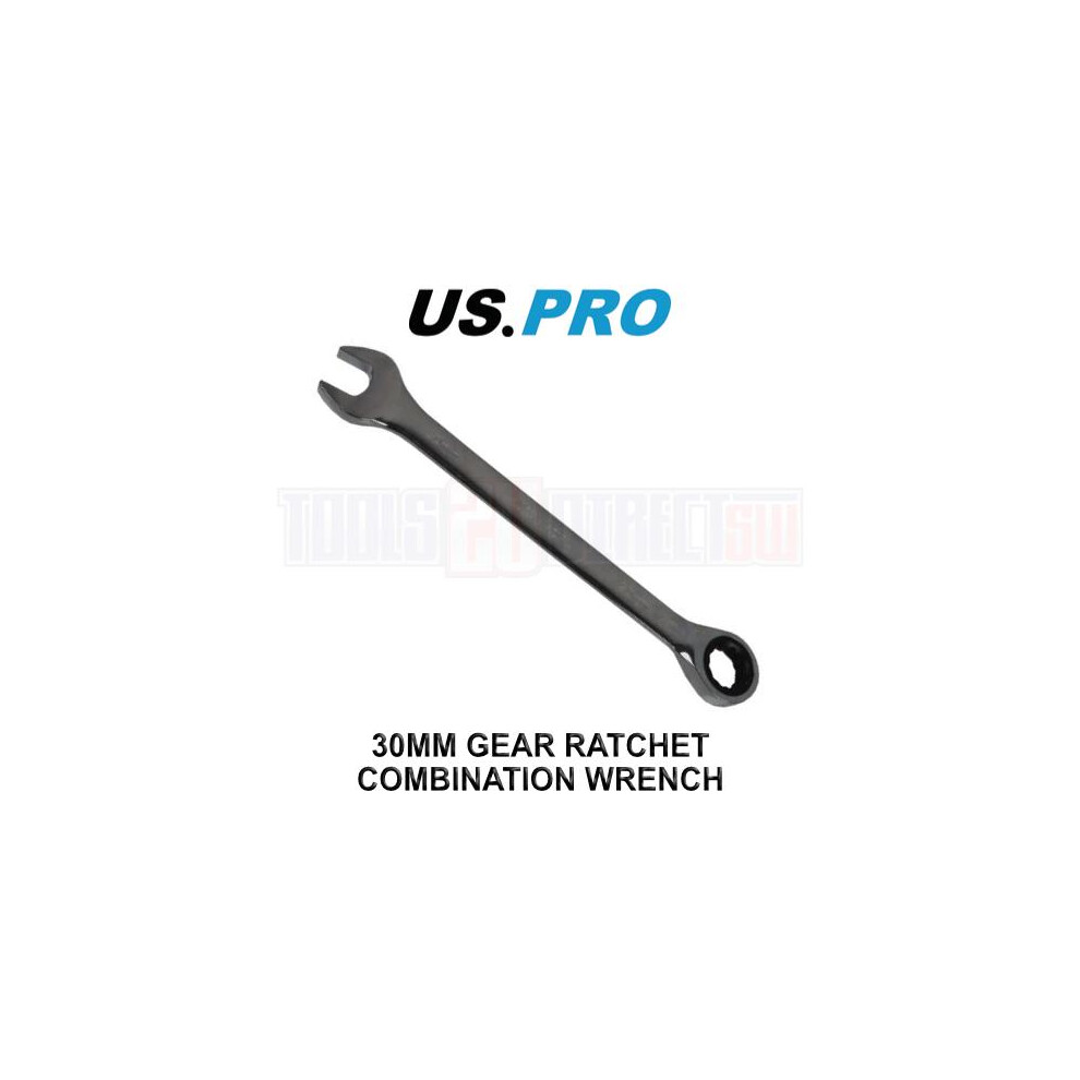 Us Pro Tools 30Mm Ratchet Spanner Wrench 72 Teeth Open & Ring End Wrench 3589