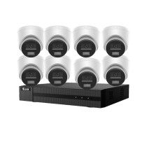4TB) X8 Hilook IP CCTV Camera System 4K 8CH Outdoor Kit 30M Dual Light