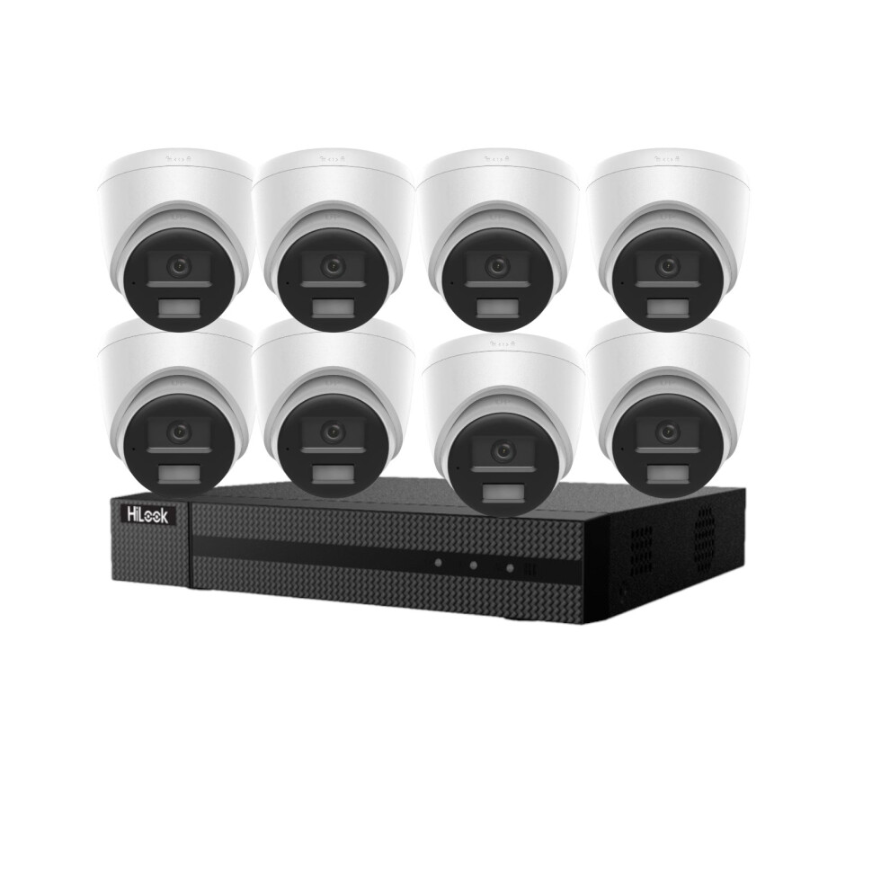 4Tb) X8 Hilook Ip Cctv Camera System 4K 8Ch Outdoor Kit 30M Dual Light 6932849427714