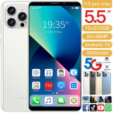 (Gold) The Latest Model I13 Pro Max Smartphone