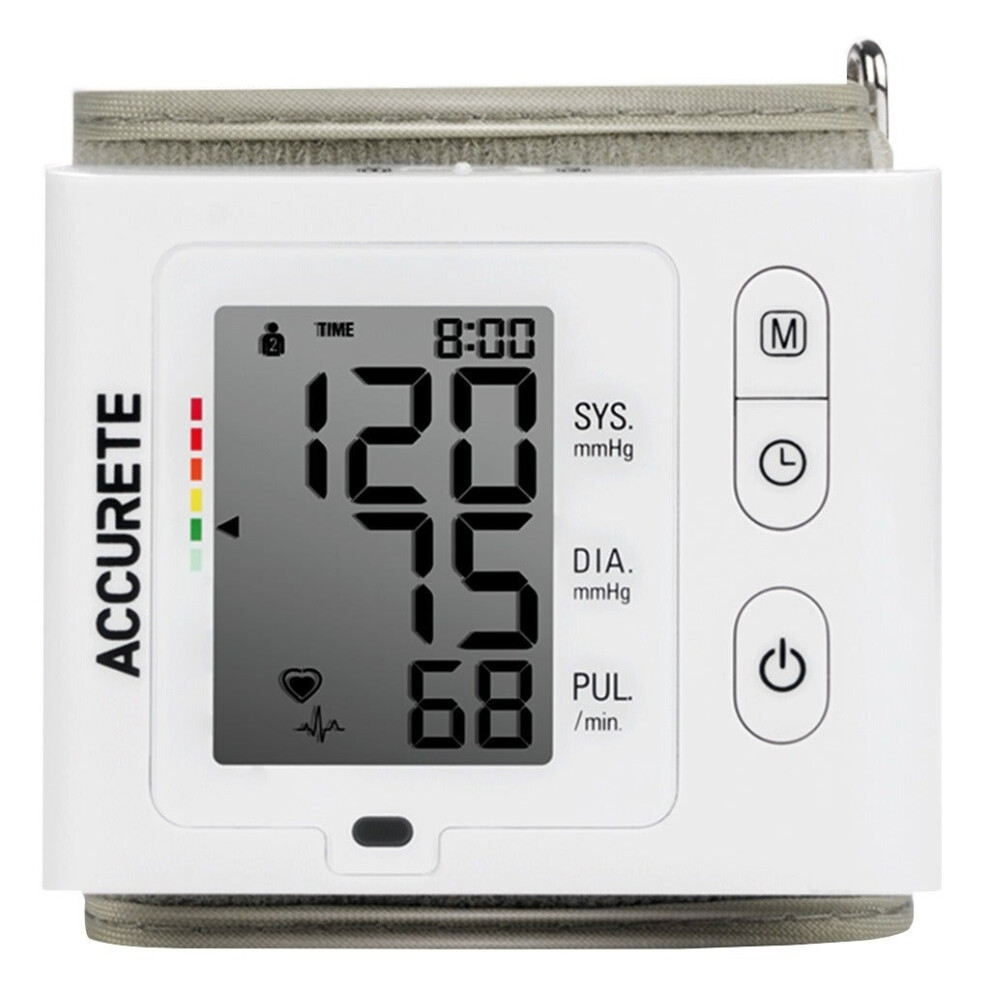 Accurete Wrist Blood Pressure Monitor Slim |Accurate & Compact BP Monitoring for Home Use H30