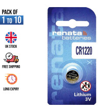 (CR1220, 3) Renata Lithium Battery Cell 3V CR2032 1025 1220 1616 1632 2016 2025