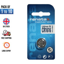 (CR1616, 50) Renata Lithium Battery Cell 3V CR2032 1025 1220 1616 1632 2016 2025