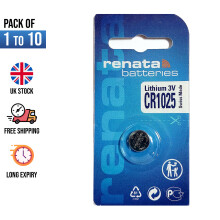 (CR1025, 10) Renata Lithium Battery Cell 3V CR2032 1025 1220 1616 1632 2016 2025