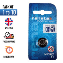 (CR1620, 5) Renata Lithium Battery Cell 3V CR2032 1025 1220 1616 1632 2016 2025