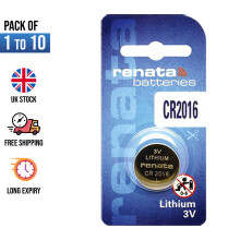 (CR2016, 3) Renata Lithium Battery Cell 3V CR2032 1025 1220 1616 1632 2016 2025