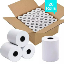 57x40 Thermal Rolls Card Machine Receipt Paper Till Roll - 20 Rolls