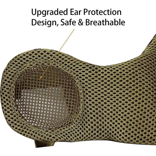 Foldable Airsoft Mask,half Face Mesh Masks With Ear Protection For Cs War Game 1