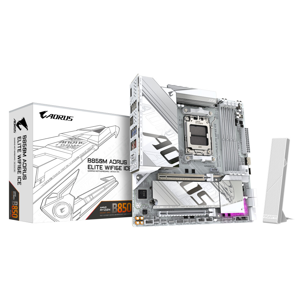 Mb Gbt Amd Am5 B850m Aorus Elite Wifi6e Ice 4719331866082