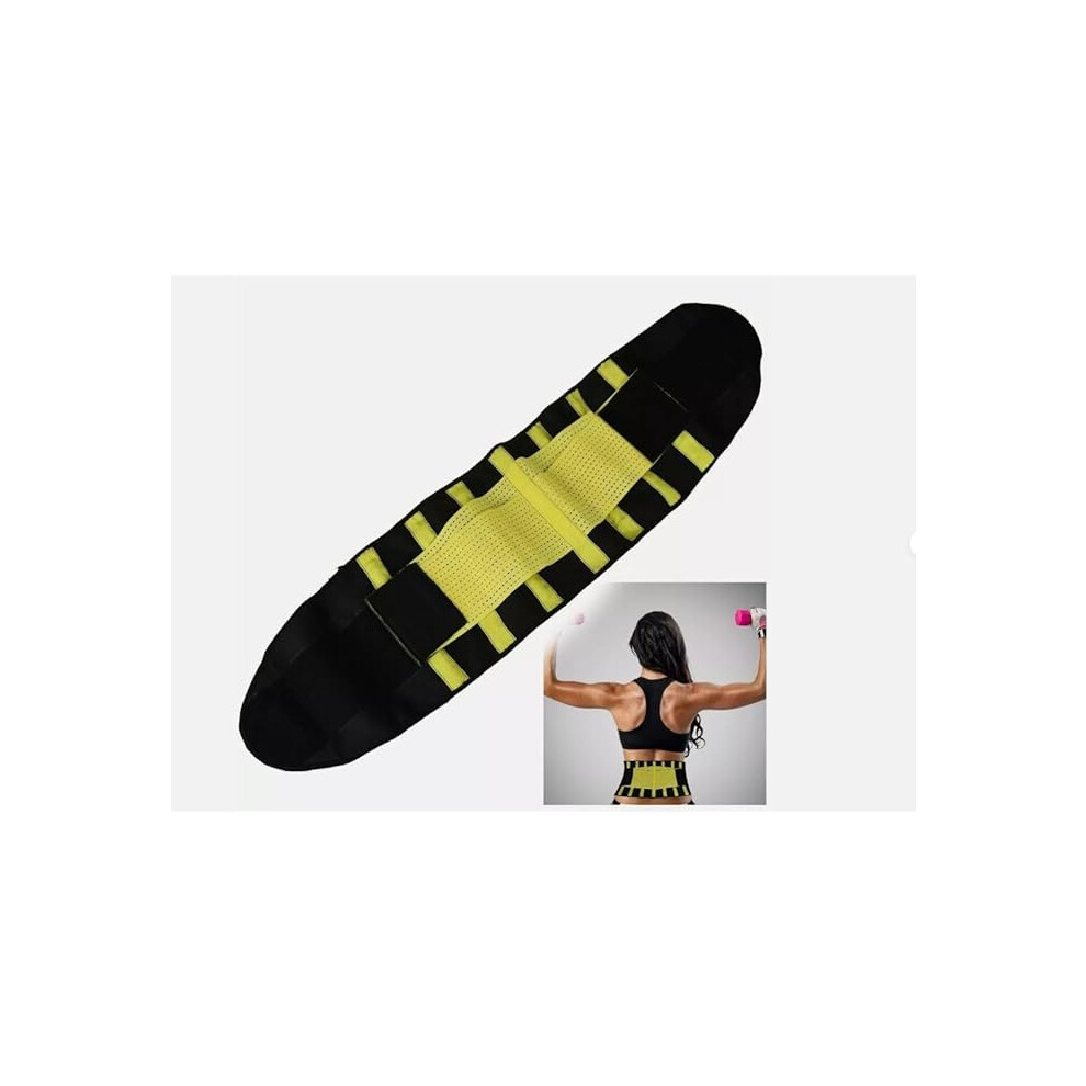Mantraraj Exercise Slimming Belt Gym Yoga Waist Body Shaper Train Weight Loss Fat Burning Waist Trainer Belt Unisex