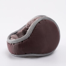 Ear Warmers Waterproof Adjustable Fleece Earmuffs For Men Women Winter Ear Muffs(coffee Dark Grid)