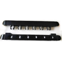 (Black) Billiard Cue Rack Wall Mounted Hanging Cue Room Accessories Fast