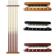 (Original wood colour) Billiard Cue Rack Wall Mounted Hanging Cue Room Accessories Fast