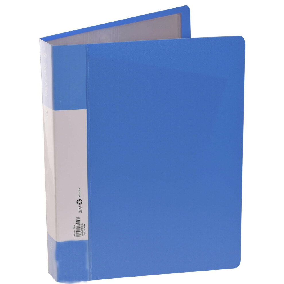 (Blue - Basic S10, 20 Pockets (40 Views)) DisplayBook A4 Pockets Presentation DocumentFolder