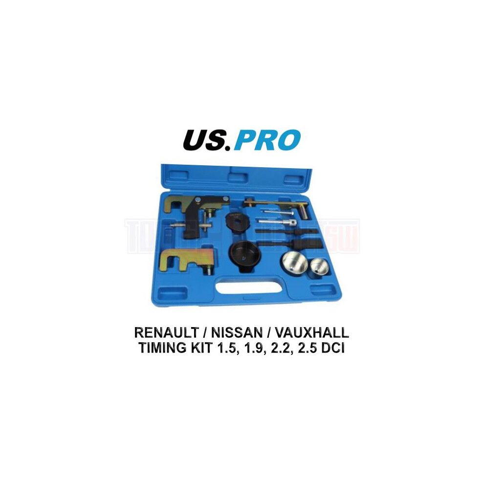 US PRO Tools Renault, Nissan, Vauxhall Timing Kit 1.5, 1.9, 2.2, 2.5 DCI 7186