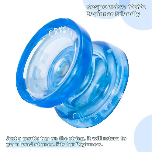 K2 Plus Crystal Responsive Yoyo,dual Yo-yo With Replacement Unresponsive For Intermediate,blue 2
