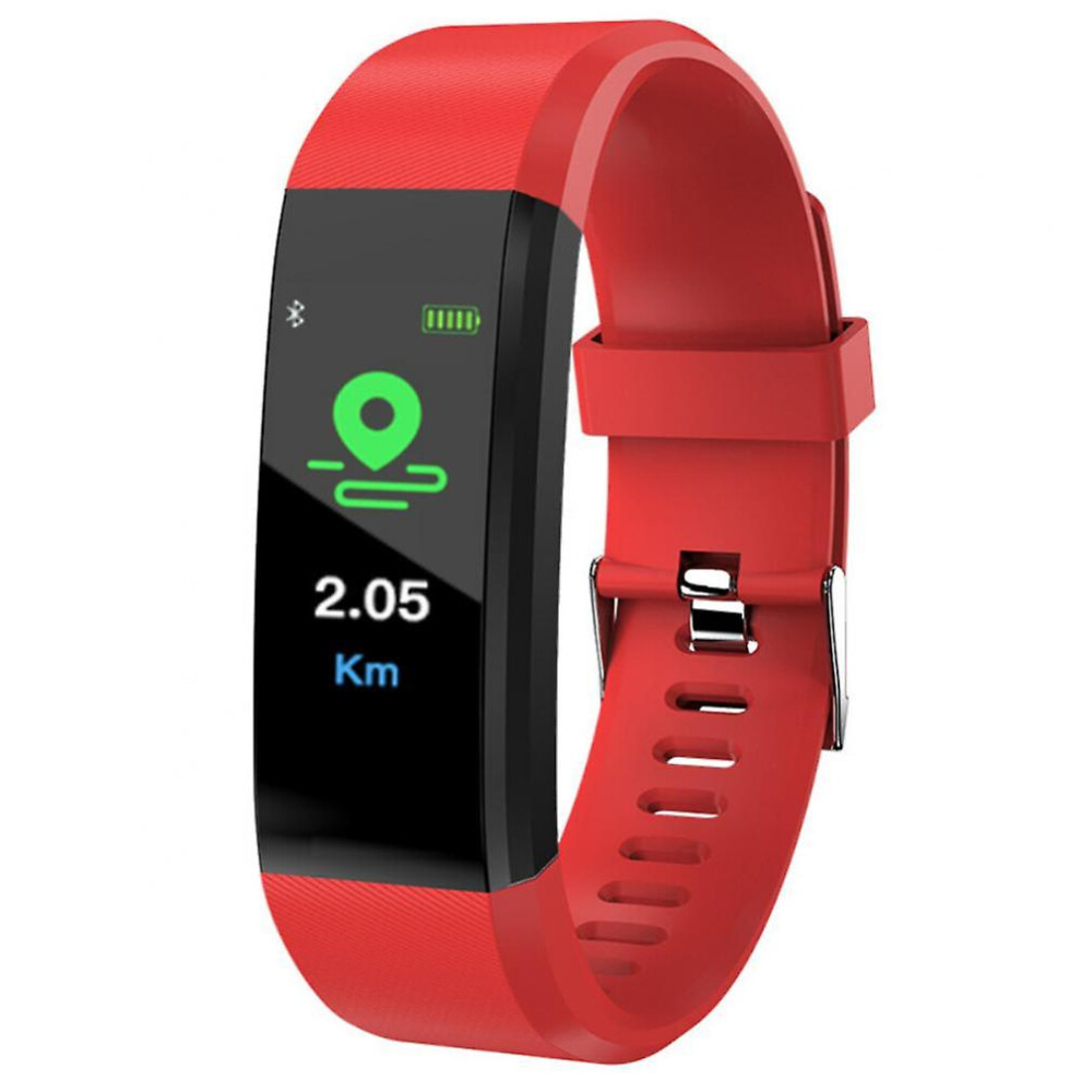 (Green) 115 Plus Smart Bracelet Bluetooth Smart Watch Heart Rate Blood Pressure Monitor Fitness Tracker Green 9372166444075