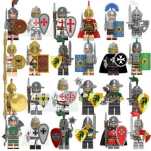 (8pcs-A) 24pcsRoman soldiers Building Blocks Minifigures Kids Gifts Toys